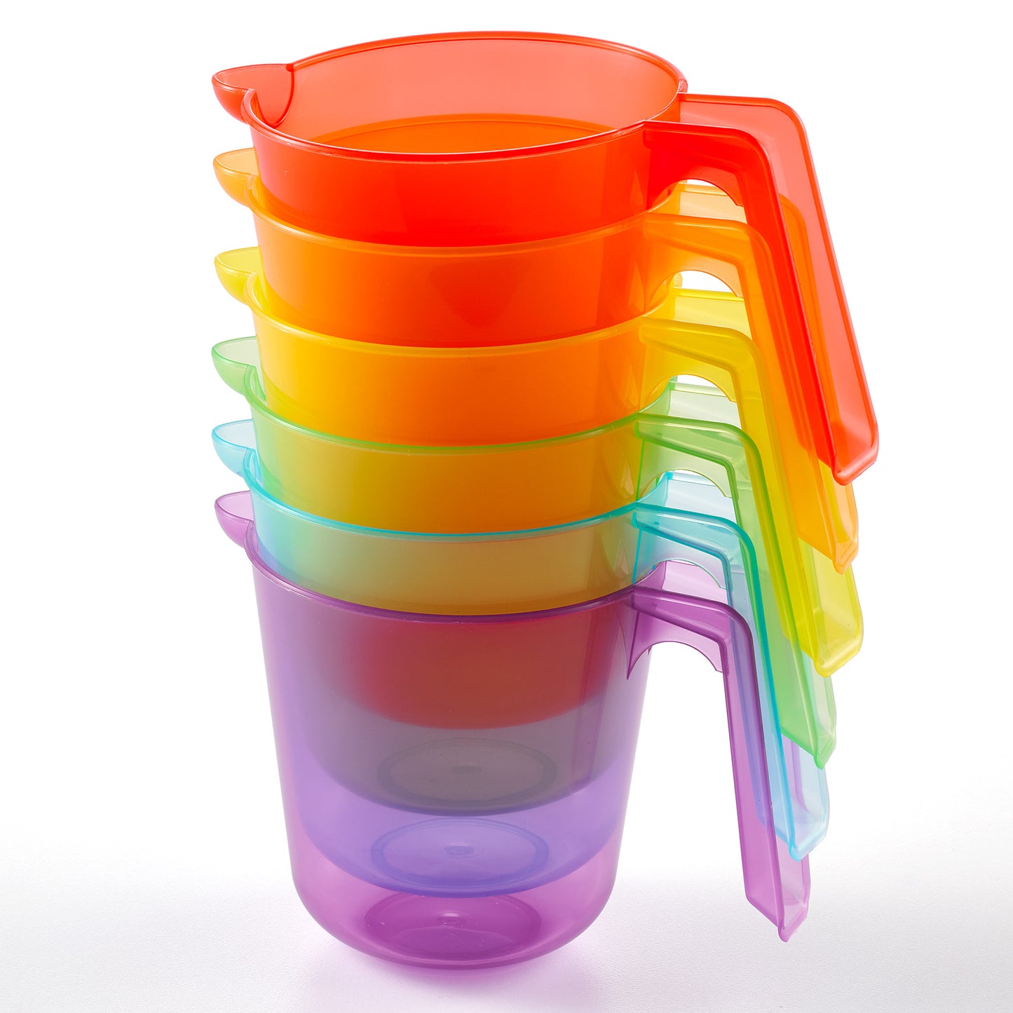 Translucent Rainbow Jugs Set