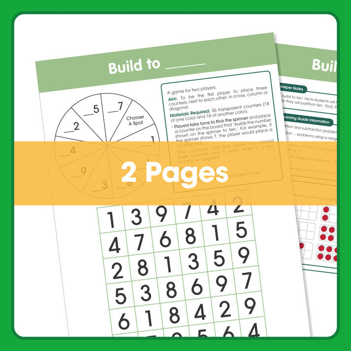 Edx Education Board Games Build To __ Grade 1 to 3