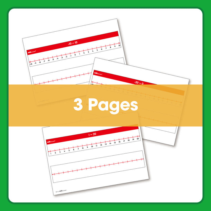 Edx Downloadable Number Lines (negative numbers)