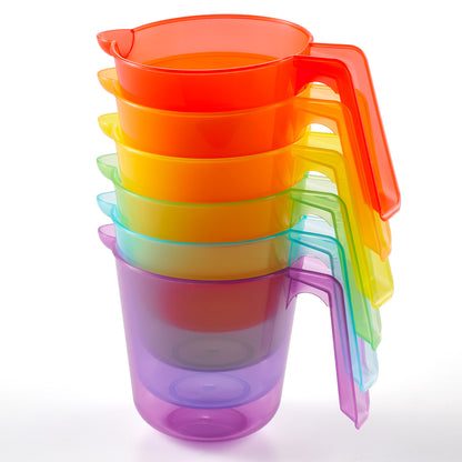 Translucent Rainbow Jugs Set