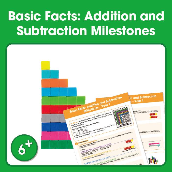 Basic Facts: Addition and Subtraction Milestones – 6+