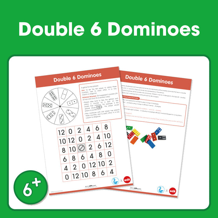 Edx Education Board Games Double Dominoes (6)– Grade 1 to 3