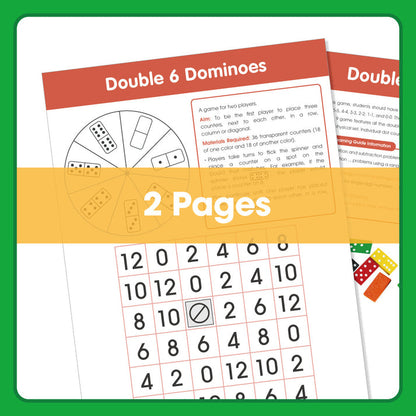 Edx Education Board Games Double Dominoes (6)– Grade 1 to 3
