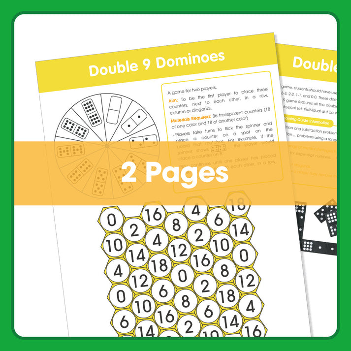 Edx Education Board Games Double Dominoes (9)– Grade 1 to 3
