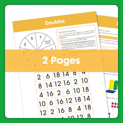 Edx Education Board Games Doubles– Grade 1 to 3