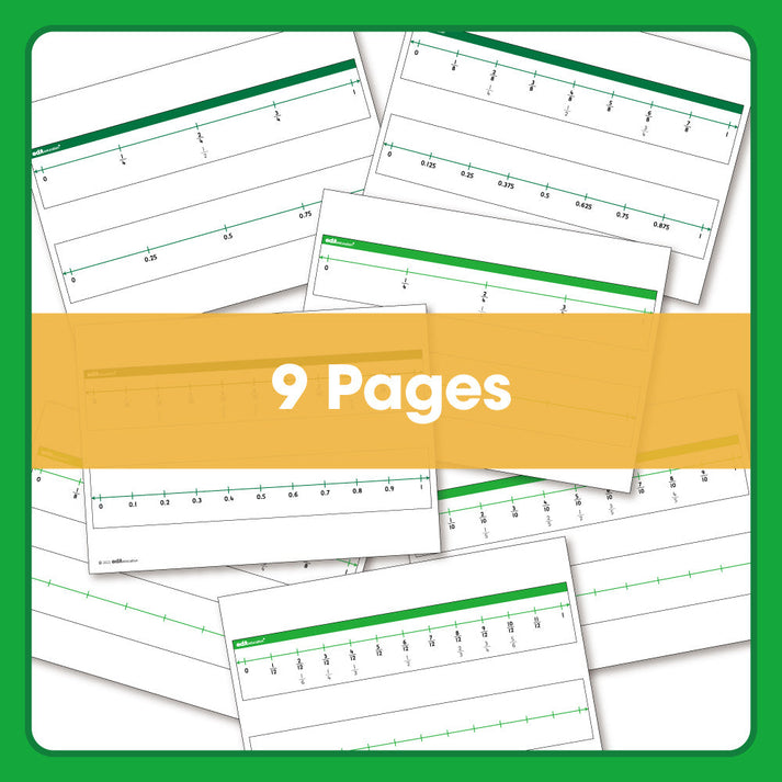 Edx Downloadable Number Lines (fractions)!